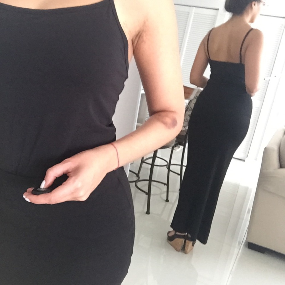 Zara black long skirt